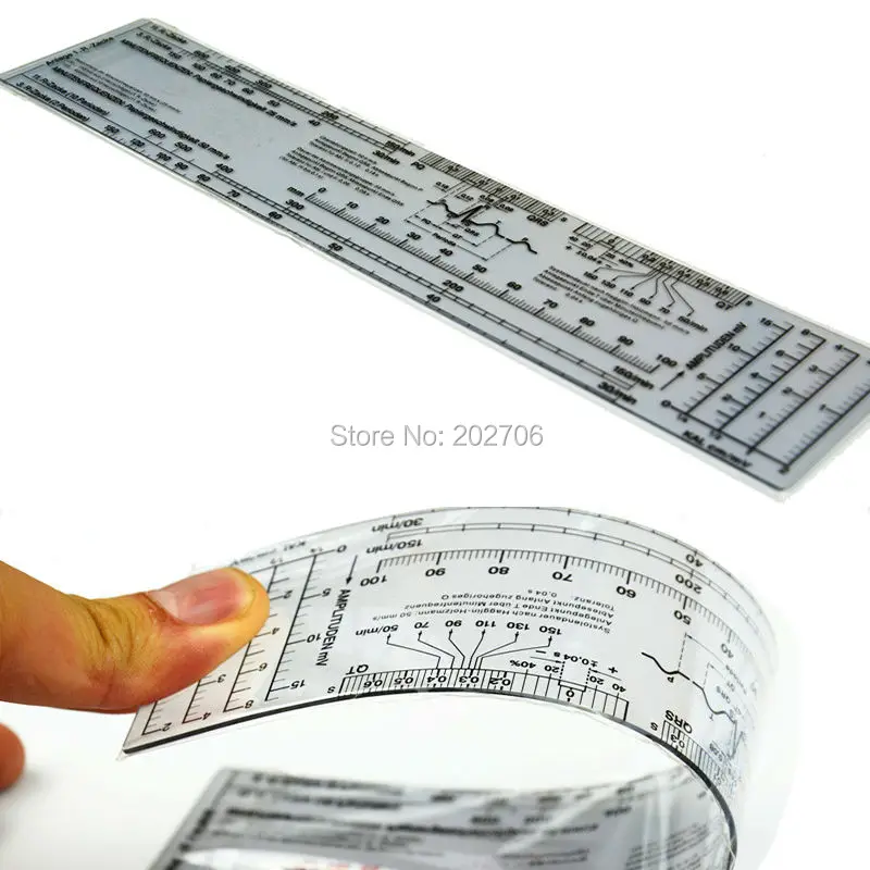 

200mm 8inch ECG ruler ECG goniometer stock goods cheapest price!20pcs/lot