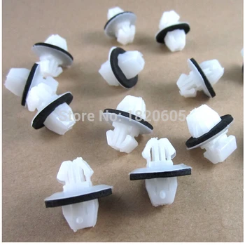 

100x blanco Rocker Panel Moulding Clips con sellador para ForSuzuki 77553-65D00
