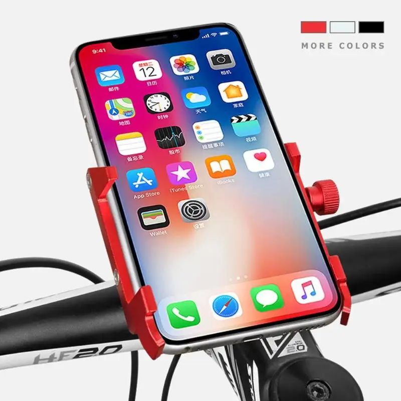  Fahrrad Handy Halterung Verdicken Legierung Motorrad Feste Navigation Einstellbar Smartphone GPS Ha