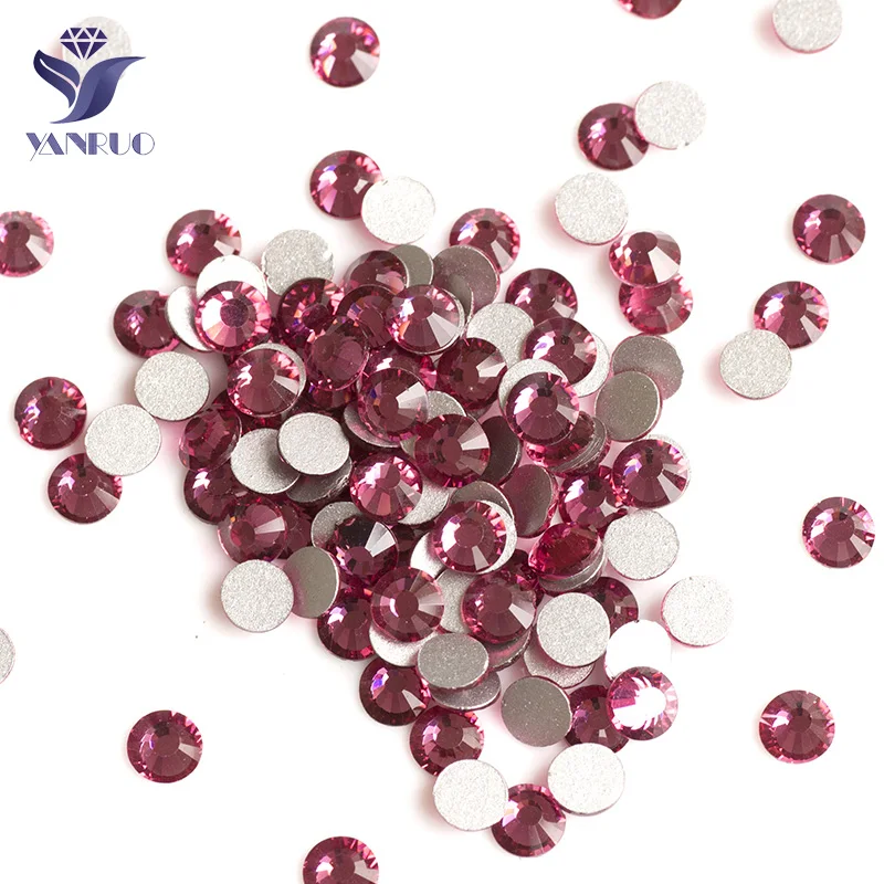 

YANRUO 2058NoHF Rose No Hotfix Rhinestones Loose rhinestones FlatBack Nails Rhinestones For Clothing