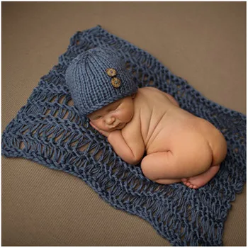 

AINY-Newborn Baby Outfit Infant Crochet Knitted Cap Costume Photography Prop