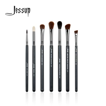 

Jessup 7Pcs High Quality Pro Makeup Brush Set Kabuki Foundation Blend Duo Fibre Contour Shader Powder Make Up Brushes Tools Kits