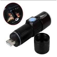 3 Mode Tactical Flash Light Torch Mini Zoom Rechargeable Powerful USB LED Flashlight AC Lanterna For Outdoor Travel