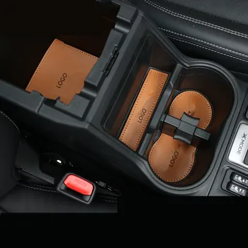 

Microfibre Leather Center Console Armrest Cup Storage Door Groove Mat For Subaru Forester 2019 AB391