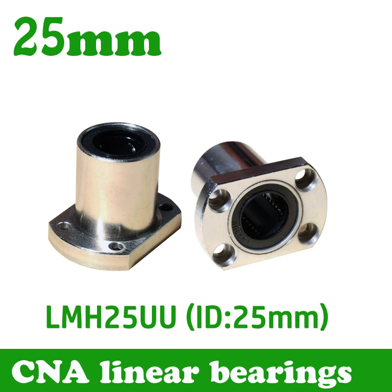 Бесплатная доставка LMH25UU 25 мм фланцевый линейный подшипник CNC линейная втулка LMH25