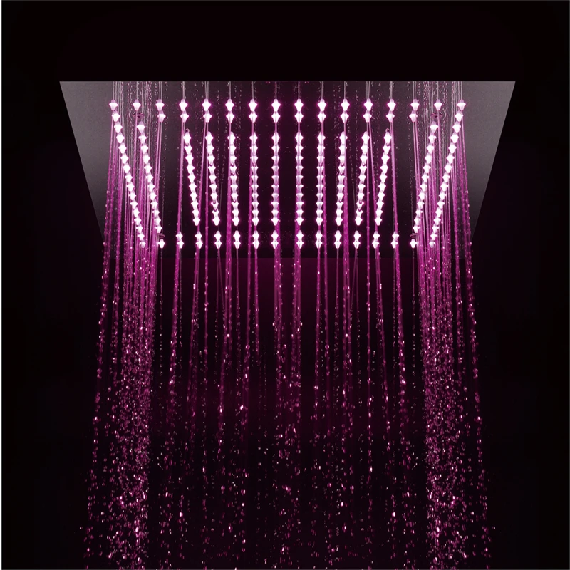 

400*400mm 2 function rainfall shower heads 304 stainless steel led remote control