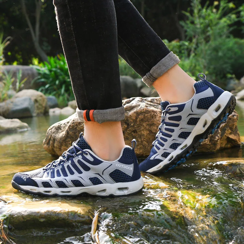 Дышащая обувь для прогулок по тепу; прогулочная обувь; спортивная обувь для водных видов спорта; Прогулочные кроссовки; обувь для рыбалки