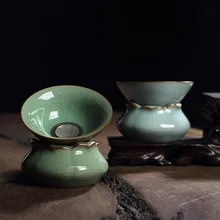 Чай Longquan celadon утечка brother kiln чай фильтр керамический чай кунг-фу чай аксессуары