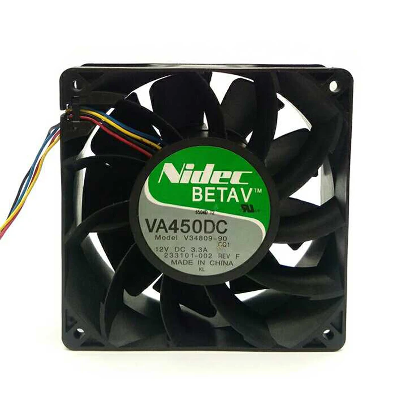Nidec VA450DC V34809 90 DC 12V 3.3A 12038mm 12cm PWM Function Violent Cooling Fanin Fans