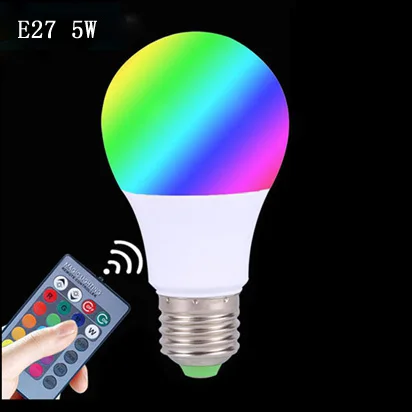 Беспроводной Bluetooth умный светодиодный светильник 15 Вт RGB волшебная лампа E27 изменение цвета светильник умный дом светильник ing совместимый с IOS/Android - Испускаемый цвет: E27 7W