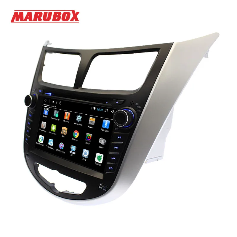 Marubox 2Din 7 &quotAndroid 1 2 Гб RAM для HYUNDAI Solaris 2012 2016 Verna Accent I25 Radio Navi DVD Автомобильный