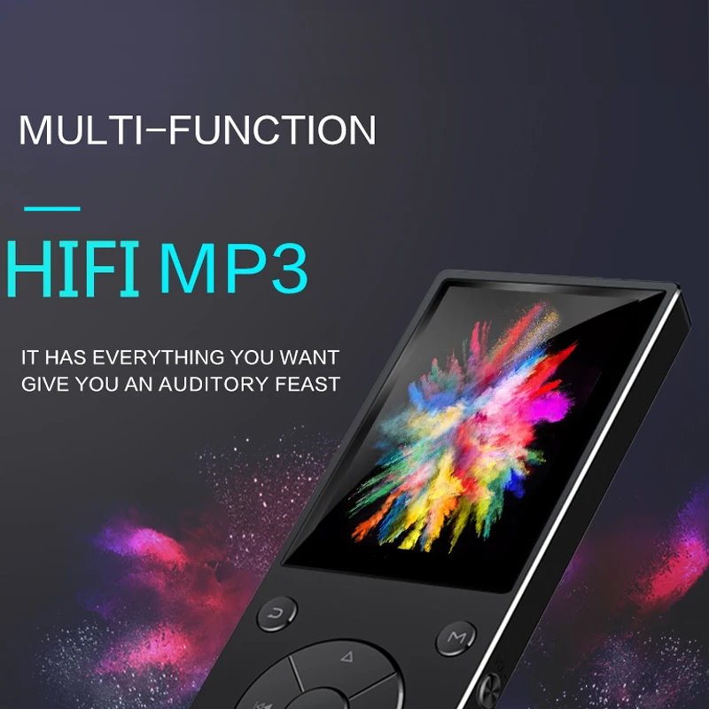 HiFi Bluetooth MP3 плеер с динамиком металлический высококачественный музыкальный плеер без потерь поддерживает 128 Гб карты памяти с FM