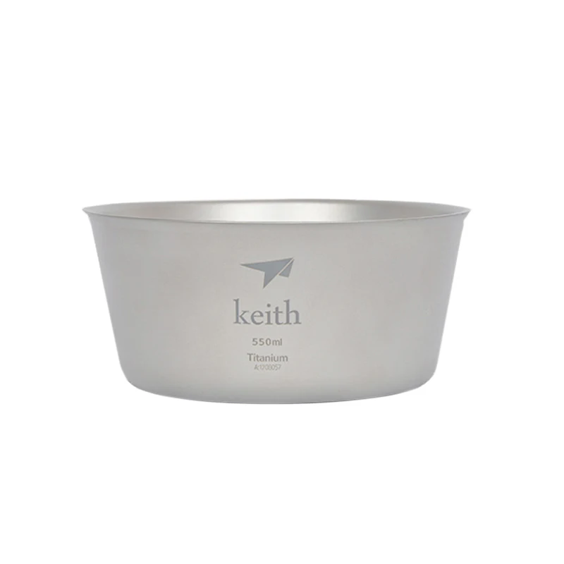 Keith 550 ml Titanium tazón camping tazón exterior Ti5321/Ti5322 Keith 550 ml Titanium tazón camping tazón exterior Ti5321/Ti5322
