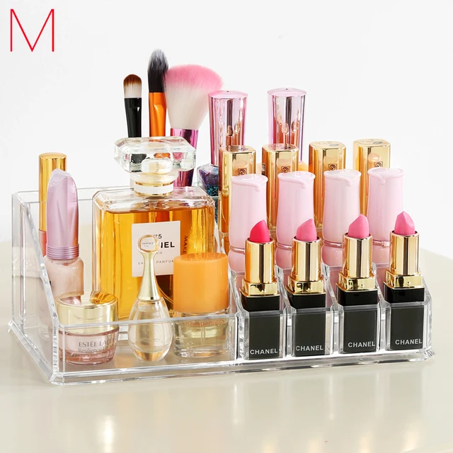 1387 25 De Réductionm Cosmétiques Boîte Acrylique Rouge à Lèvres Organisateur Cosmétiques Brosse Titulaire Titulaire Masque Maquillage