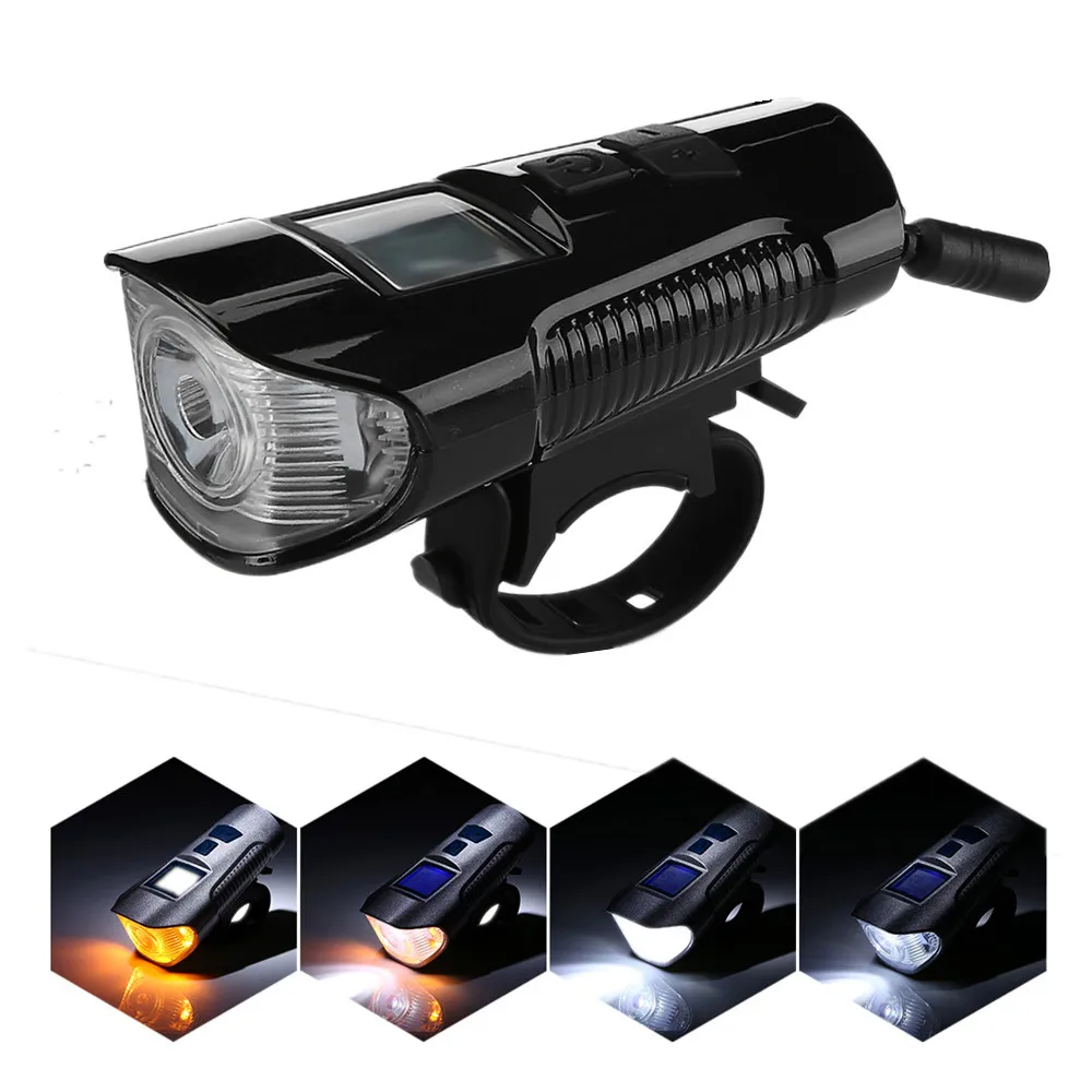 USB Rechargeable Bike Light Bicycle Head LED Flashlight Cycling