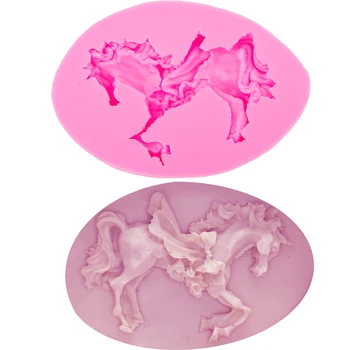

M0529 Trojan Horse Shape Soap Silicone Mold Fondant Cake Molds Chocolate Candy Moulds DIY Decoration Baking Tools