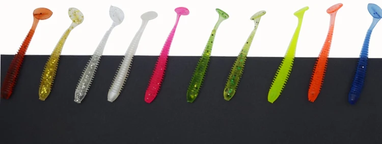 Soft Bait Fishing Lure 5cm 0.6g 9pcs Artificial Shad Paddle Tail Carp Fly Fishing Silicon Rubber Fish Fishing Lure  (7)