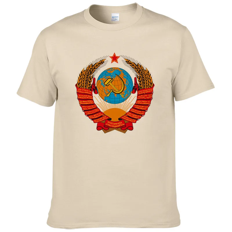 2017 новое поступление Мужская/женская футболка CCCP СССР Советская русская KGB