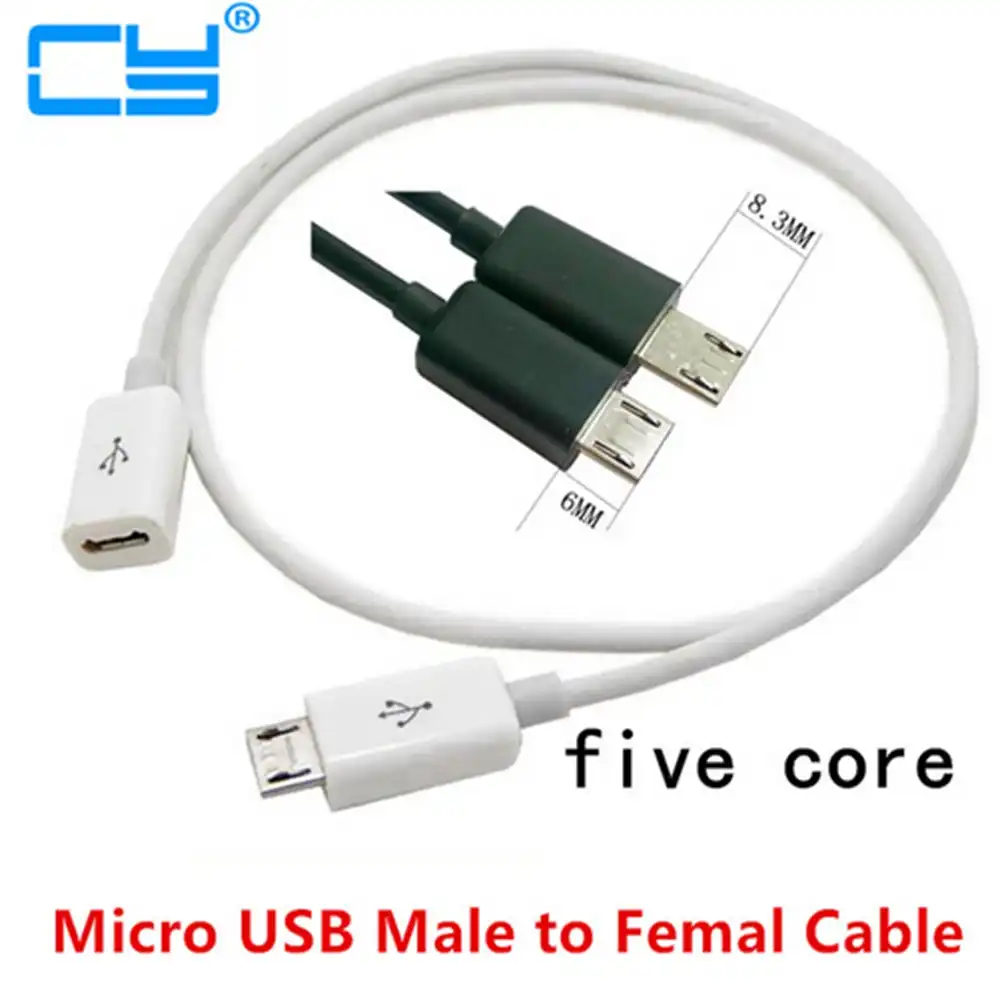 長いプラグ高品質1メートルマイクロusb 2 0 B 5ピンオス女性m F延長充電データ充電リード延長ケーブル0 1メートルに2メートル Cable Male Cable Male To Malemale Cable Aliexpress