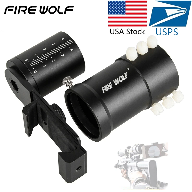 Us Stock Fire Wolf Rifle Scope Smartphone System Adapter Phone Camera To  Talke Photos Picatinny Mount For Black Hunting Ak 47 - Scope Mounts &  Accessories - AliExpress