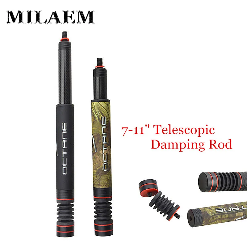 1pc Reduce Noise Vibration Stabilizer Shock Absorber Telescopic Damping Rod For Compound Recurve