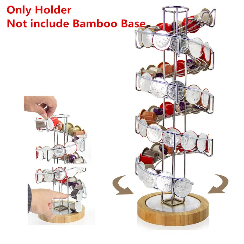 

Dolce Gusto Coffee Pod Holder Iron Chrome Plating Stand Coffee Capsule Storage Rack For 30pcs Dolce Gusto Capsule