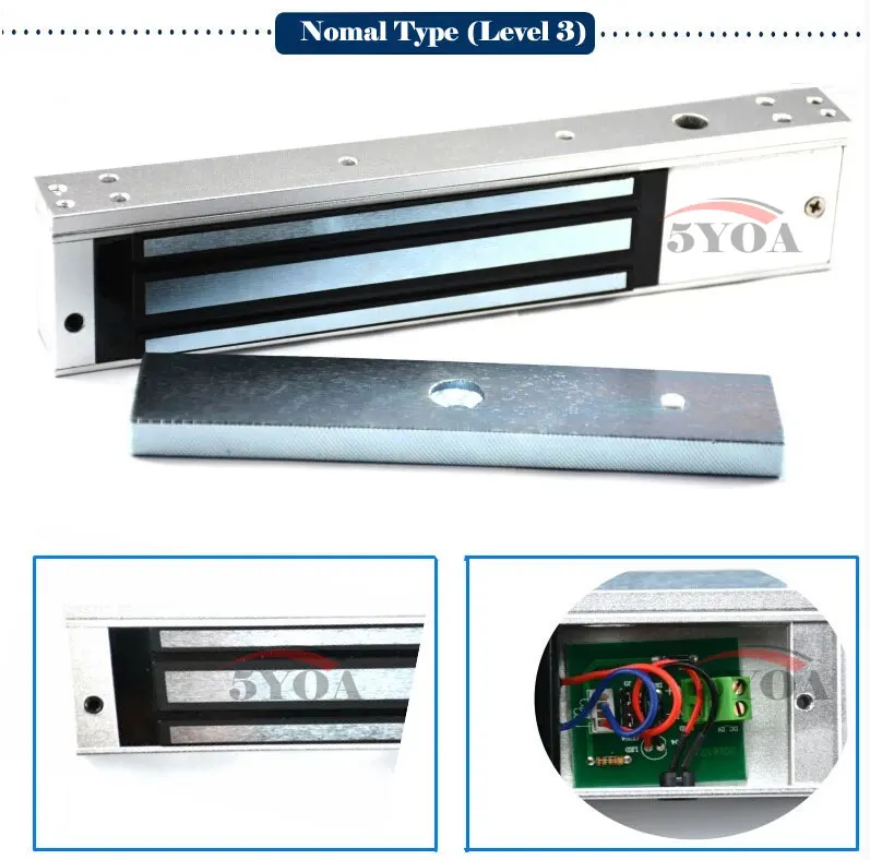 Electronic Lock Electric Magnetic Door 280kg 600lbs Holding Force Electromagnetic Electronics Level 3 | Безопасность и защита