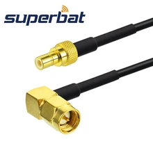 Superbat DAB/DAB+ автомобильное радио SMA к SMB антенный адаптер SMA штекер SMB RG174 50 см удлинитель адаптер для Philips CEM