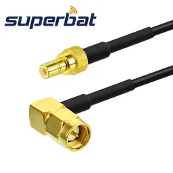 Superbat DAB/DAB + автомобильное радио SMA до SMB антенна адаптер SMA мужчин SMB разъем RG174 50 см кабель-удлинитель-адаптер для Philips CEM