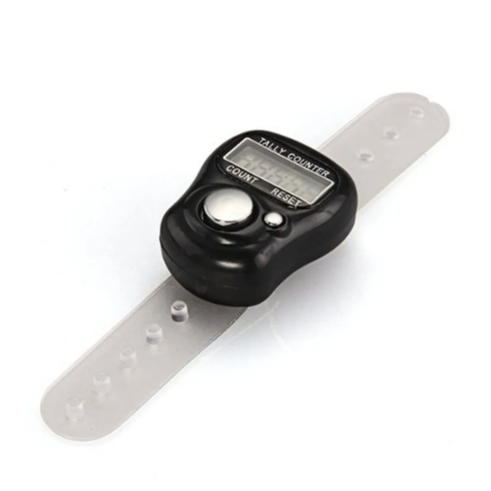 

Mini Stitch Marker And Row Finger Counter LCD Electronic Digital Tally Counter Black