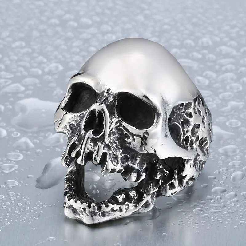 beier unique original style skull ring for man stainless steel punk mans high quality personality mens ring br8 382 - Skull Wedding Rings beier unique original style skull ring for man stainless steel punk mans high quality personality mens ring br8 382 - Skull Wedding Rings
