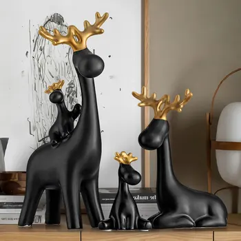 

Nordic Ornaments Home accessories living room TV cabinet modern minimalist creative deer decoration wine cabinet Decoratio