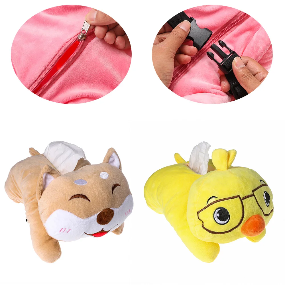 

New High Quality Universal Car Armrest Box Tissue Box Creative Cartoon Cute Tissue Box Car Interior Products Car Accessories