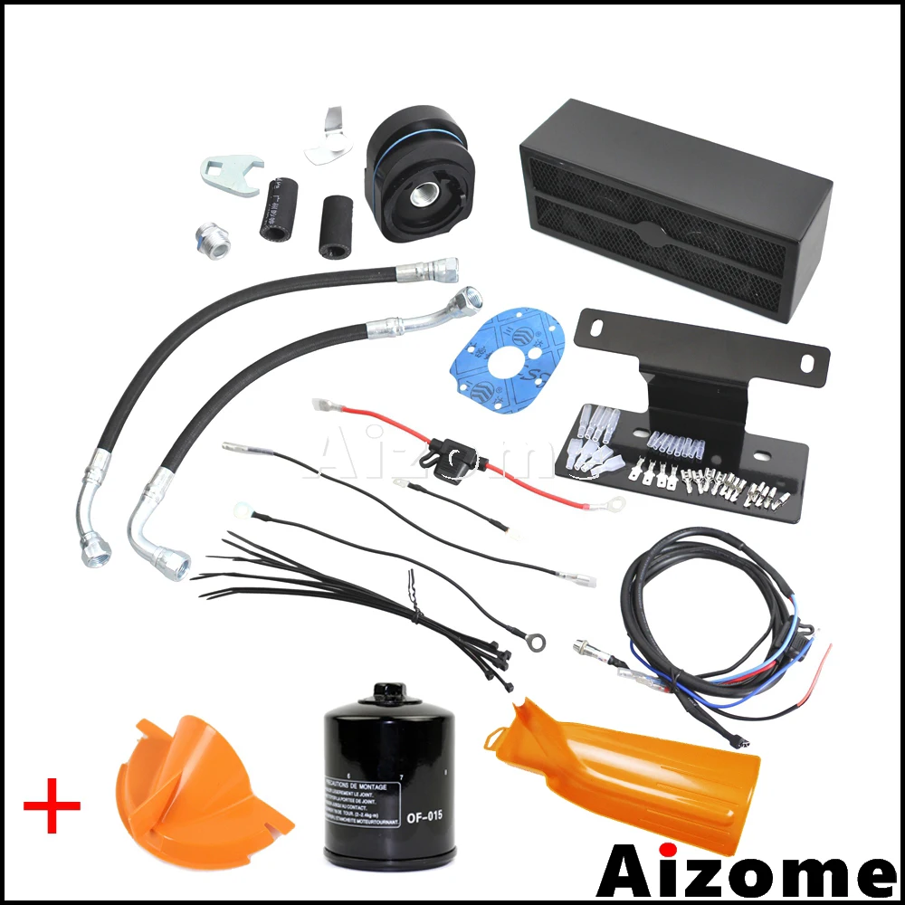 

Motorcycle Oil Cooler For Harley Touring Road Glide Road King Street Electra Glide 2009-2016 (Exc. Trikes) Fan Cooling System