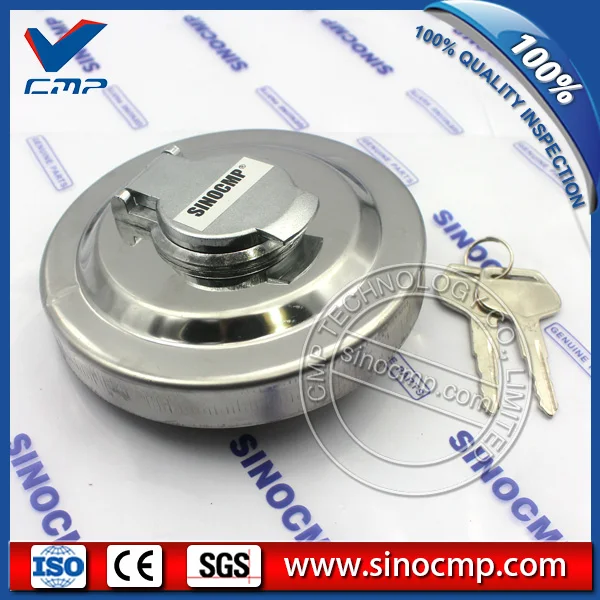 Komatsu fuel tank cap, sliver (6)