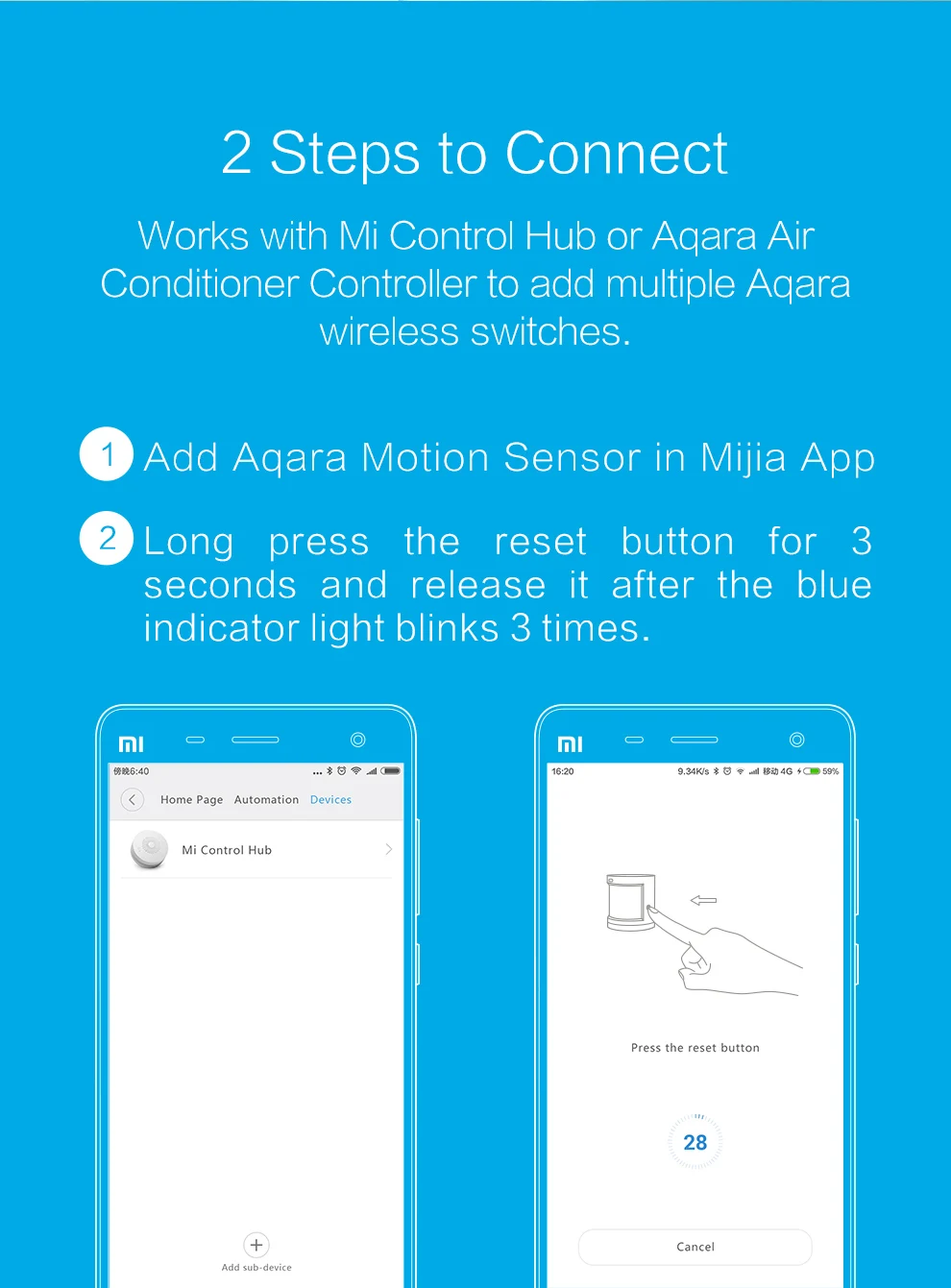 Aqara Human Body Sensor Smart Body Movement Motion Sensor Zigbee Connection work with Mi home App