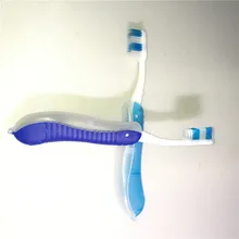 9pcsLight Blue Portable Compact Fold Foldable Folding Toothbrush Travel Camping Hiking Outdoor Easy To Take Modern Design Adults