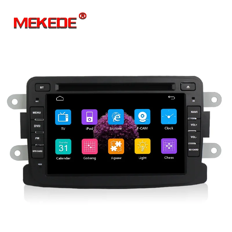 Clearance Free shipping! Touch screen Car dvd player radio audio for DUSTER Captur Lada Xray 2 Logan 2 GPS Navi BT RDS free MAP MIC RDS 2