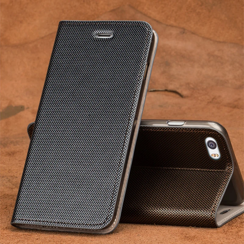 

Wangcangli brand phone case leather double lines of flip phone cover for Xiaomi Mi 5 hand-made handphone case