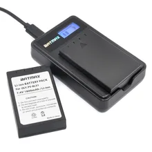 2pack BLS 1 BLS1 BLS-1 Rechargeable Li-ion Batteries +LCD Charger for OLYMPUS E-PL1 E400 E410 E420 E450 E620 E-P1E-P2