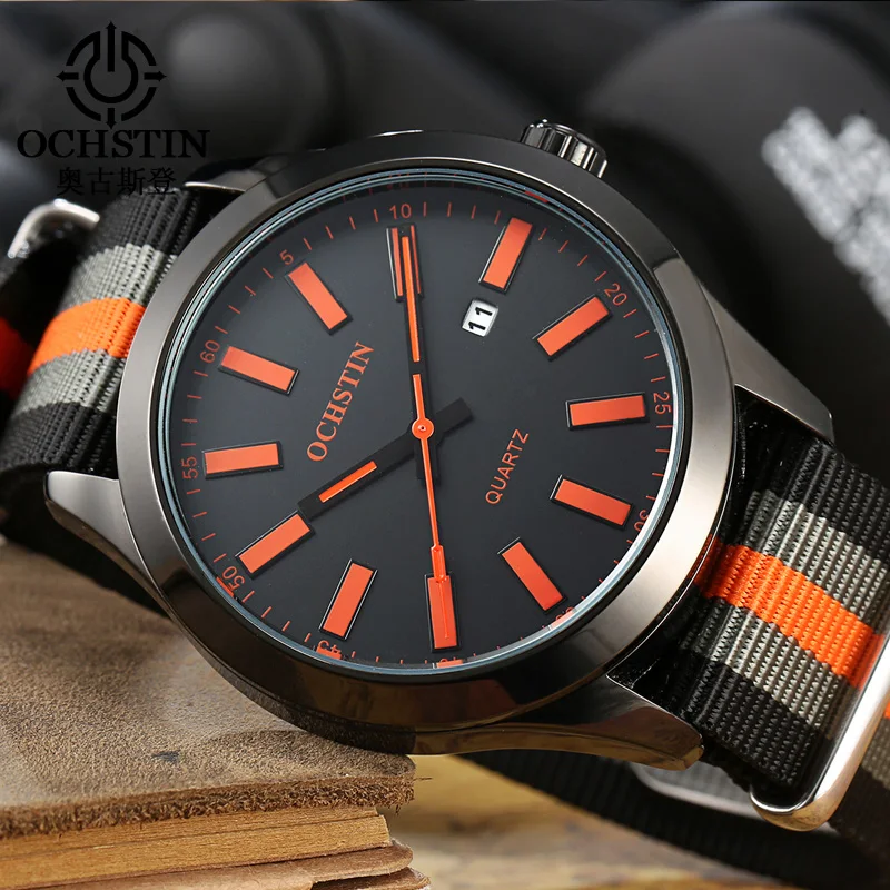 Prix pour Ochstin marque nouvelle mode casual homme mâle calendrier horloge militaire armée sport sangle en nylon de luxe élégant poignet quartz robe montre Prix pour Ochstin marque nouvelle mode casual homme mâle calendrier horloge militaire armée sport sangle en nylon de luxe élégant poignet quartz robe montre