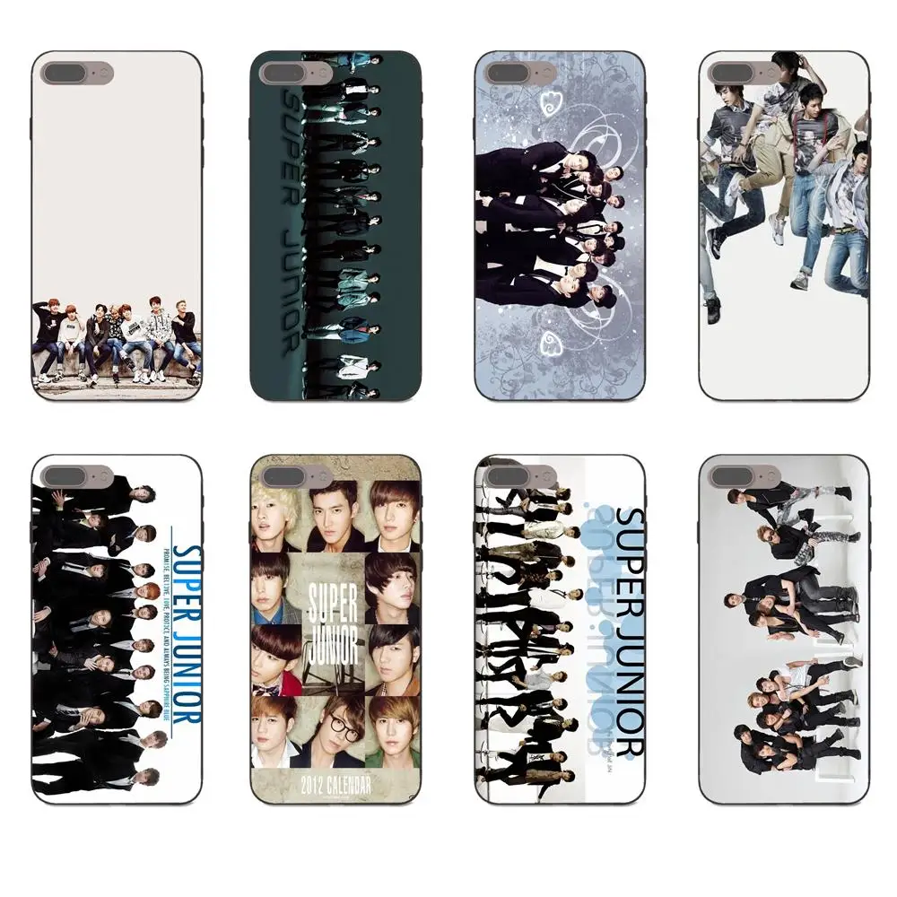

For Xiaomi Redmi Note 2 3 4 4A 4X 5 5A 6 6A Plus Pro S2 Y2 Soft Silicone TPU Black Unique Photos Print Diy Super Junior