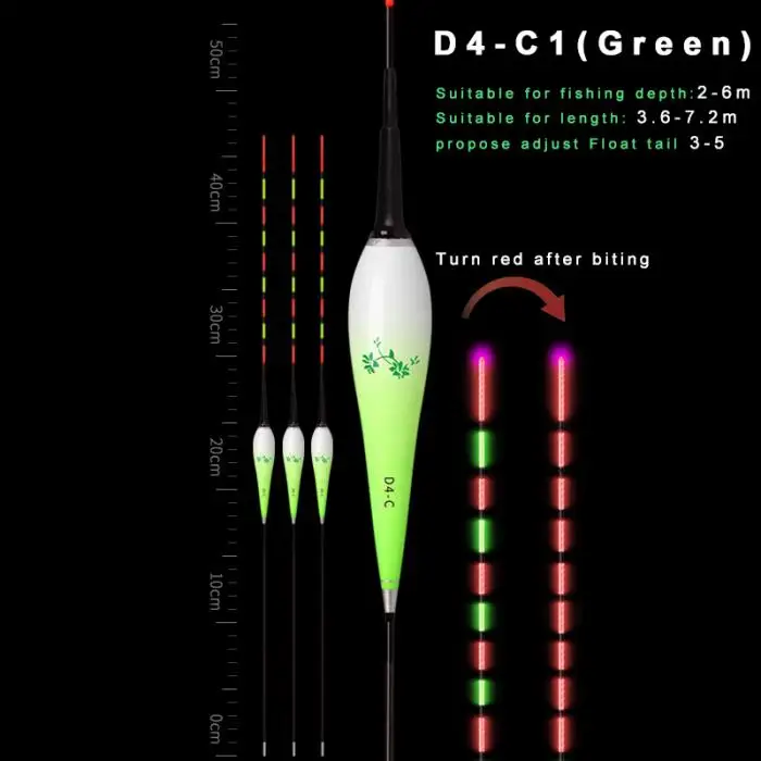 3 шт. умный поплавок светодиодный светильник Ночной Световой поплавок для рыбалки автоматически напоминают FG66