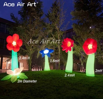 

Amazing Staniding inflatable flowering shrubs for Outdoor Party at Night