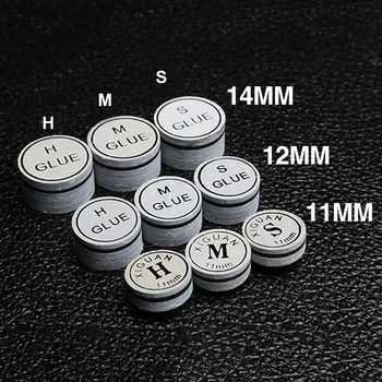

Original XIGUAN Billiard Tip S/M/H 11mm/12mm/14mm Pool Cue Tip Snooker Tip Pigskin Billiard Accessories