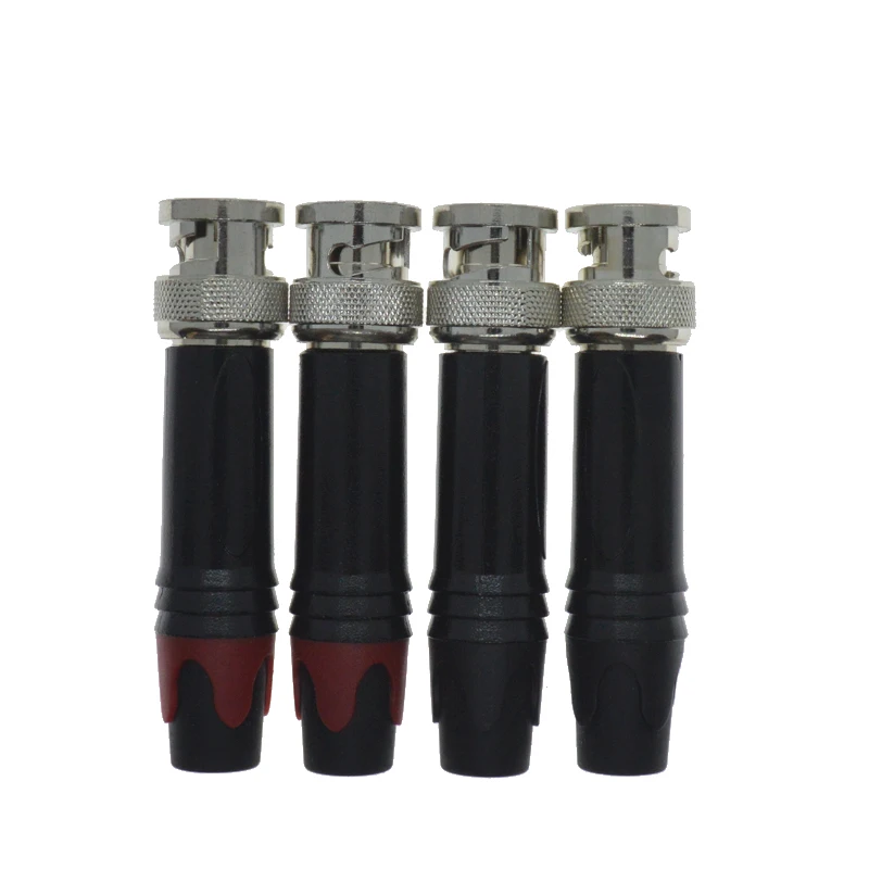 

HiFi Quality BNC Connector Plug gold plated Jack Audio DVD CD amplifier TV Plugs BNC RF Male plug adapter coaxial