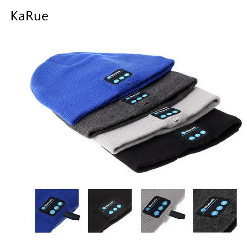 

2017 Wireless bluetooth hat Smart Cap Headset Headphone Speaker Mic Bluetooth Hat Earphones with Microphone Soft Warm Beanie Hat