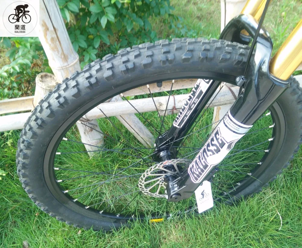 Best Kalosse 165mm travel   26*2.35 tires  20mm barrel shaft    Downhill bicycle  mountain bike  24/27/30 speed   DH/AM/FR 4