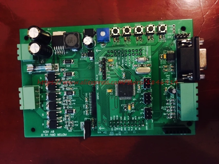 US $132.00 Microchip DSPIC MCLV bldcpmsmFoc Sine wave brushless motor NEW board
