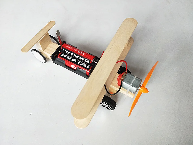 Happyxuan DIY ветер Мощность Glide модель самолета комплект деревянные детские